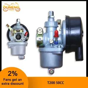 49cc 60cc 66cc 80cc 2 스트로크 엔진 전동 자전거 카브 카비 부품 용 에어 필터가있는 오토바이 기화기