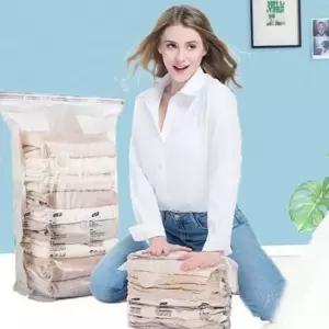 여행용 옷 압축 팩 진공 이불 압축 팩 부피 줄이기