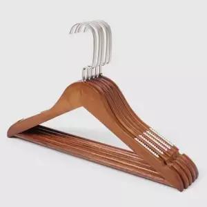 원목 논슬립 옷걸이 5p 상의옷걸이 여성옷걸이