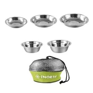 키친아트 캠핑 식기세트 스텐 접시 그릇 21p용 휴대용 취사용품