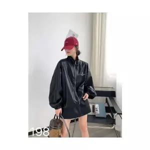 여사친 가을 캐주얼 가죽 코트 무스탕 PU 슬림핏 상의 루즈핏 패션 BE3