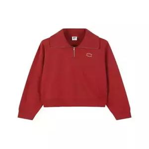 폴햄 polham 여성) 소프트테리 하프집업 크롭 맨투맨PHE3TR2030