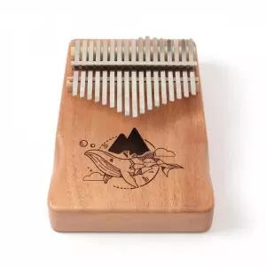마호가니 17음계 어쿠스틱 칼림바세트(오크) 칼람바