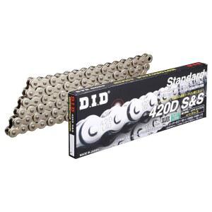 클립 실버가 장착된 100RB 체인 오토바이 420D