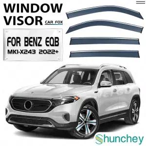 호환  메르세데스 EQB X243 2022 차량용 윈도우 바이저 어닝 쉘터 앞유리 측면 창문 비햇빛 가리개 자동차