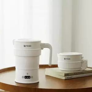 onyou 무선 접이식 휴대용전기포트 여행가서전기포트찝찝할때 휴대용라면포트 여행용 캠핑용