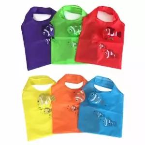 (옵션 물고기)접는 접이식 시장 바구니 미니 휴대용 바구니 다회용 쇼핑백