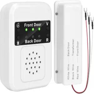 브리이데아 초인종 익스텐더 유선 시스템을 무선으로 변환하여 두 개의 문(그린-프론트 레드-백) 650피트