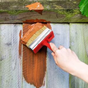 의 페인트 작업용 호환 울타리 브러시 데크 목재 블록 얼룩 4.7 인치 120mm 4개