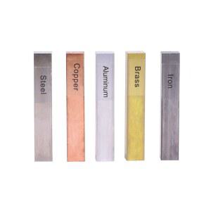 [미국배송] 밀도 조사 비중력 수집 가능 비열 실험을 위한 5PCS 금속 블록 세트-브라스 구리 철 강철 및 알루미늄