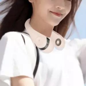 접이식 저소음 미니 목에거는 핸즈프리 목걸이 휴대용 날개없는선풍기