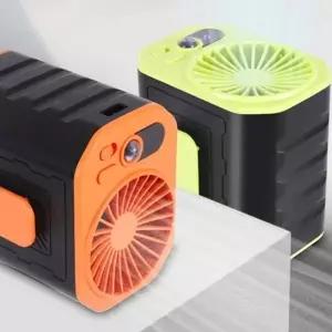 허리착용 산악용 아웃도어 보조배터리기능 육천mAh 캠핑용품 휴대용선풍기 랜턴기능