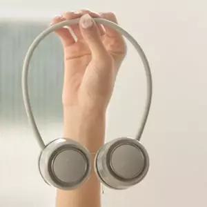 컴팩트 휴대용 선풍기 캠핑 무선 접이식 목걸이선풍기  3단 DQ210