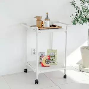 국내생산 서빙카트 2단 베이직  2color