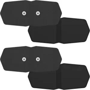 4.9인치 x 2.5인치 텐스 유닛 전극 패드 - 표준 3.5mm 스냅인 커넥터 교체 125A 및 125B 무선 TENS