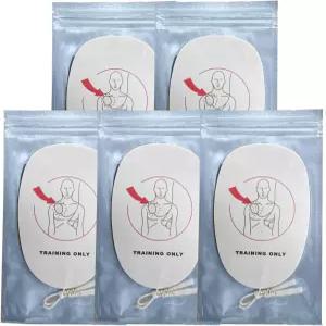 WNL 제품 AED 트레이너 패드 - WL120ES10 및 WL220ES0 연습 트레이너와 호환되는 5팩 교체 전극 XFTAP(