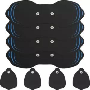 텐 유닛 전극 패드 4팩 - 7.14인치 x 2.9인치 교체 표준 3.5mm 스냅온 커넥터 571C 및 023B 무선 TENS