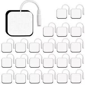 SM 전극 24PCS TENS 유닛 교체 패드 2X2 라텍스 프리 전극은 AUVON 7000 Etekcity Nicwell Care 기계와