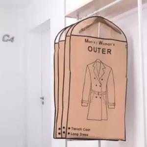 [생활] 투명 부직포 옷커버 의류 보호 옷덮개 실내 정리 용품