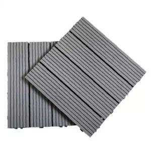 조립식 바닥재 그레이 베란다 욕실 화장실 테라스 미끄럼방지 목재무늬 타일형