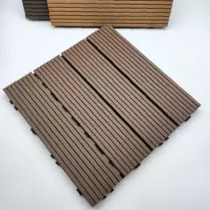 데크타일 우드패턴 조립식 베란다 바닥재 옥상 테라스 정원 인테리어