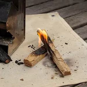 (선택 방화매트 베이지 L)캠핑 방화매트L 방염포 불멍 화로대 그릴 난로 패드