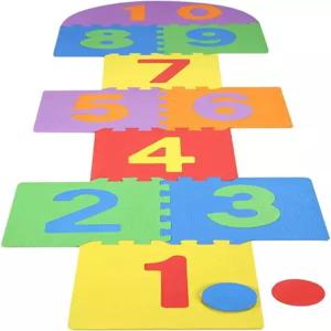 바닥 플레이 매트용 홉스콧 매트 12인치×12인치 연동 폼 타일 조립 및 청소가 간편하고 부드럽고 신뢰할