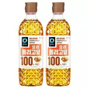 청정원 요리올리고당 700g x 2개 물엿대용 조림 볶음 윤기용 요리당 단맛조절 윤기코팅