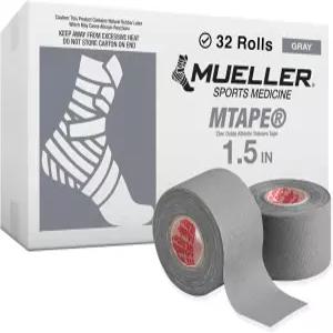 뮬러 스포츠 메디신 엠테이프 롤스 팀 팩 고품질 운동 테이프 빠르고 효과적인 테이핑을 위해 쉽게 찢어짐