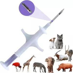 만루타 마이크로칩 ID 바이오글라스 태그 주사제 1팩 반려견 고양이 말 양 소 식별 및 관리에 사용 고유