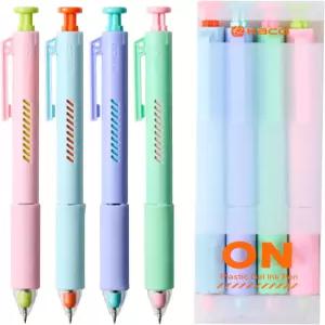 카코 온 젤 잉크 펜 4피스 크리에이티브 에너지 컷아웃 윈도우 디자인 제로쉐이크 핵심 기술로 기계식