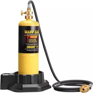 1Lb 프로판 및 MAPP 탱크용 DOMINOX 5FT 익스텐션 호스 가스 실린더 베이스 히터 그릴 캠핑 스토브 토치와