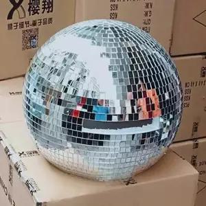 호환  디스코 볼 헤드 의상 크리스마스 디스코 볼 헬멧 댄스 바 클럽 파티 레이브 쇼 미러 헬멧 무대 장식