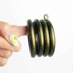 황동색 커튼링 대 7.5cm 7EA 커튼봉걸이 커튼브라켓 커텐고리 커튼부속 커튼레일고리