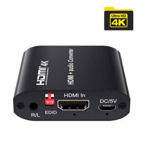 HDTV 모니터 4K TOSLINK 분배기 변환기 HD 디지털 오디오 동축 추출기 TO SPDIF