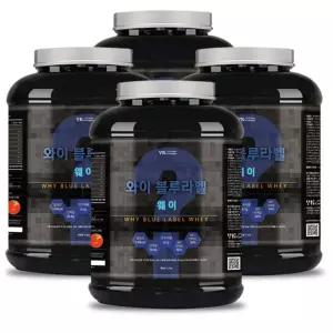 와이 블루라벨 웨이 2.3kg x 4통 헬스 프로틴 단백질 보충제