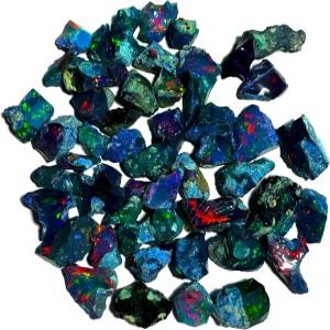 블랙 오팔 러프 25캐럿 ？ AAAA+ 인증 에티오피아 웨로 파이어 스톤 차크라와 크리스탈 애호가를 위한 보석