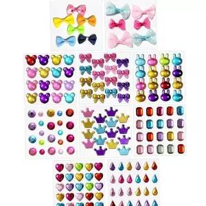 비즈스티커 플러스 리본 큐빅(20개입) 다꾸 스티커