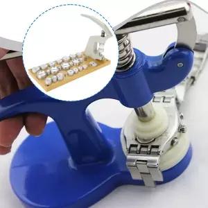 호환  시계 프레스 키트 시계 제작자용 다이 포함 견고한 전문 알루미늄 수리 키트 수리 도구 부품