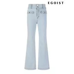 [하프클럽/에고이스트]포켓 자수 부츠컷 데님팬츠 라이트인디고 EP1DP661