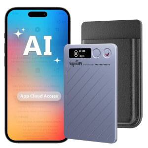 [미국배송] AI 음성 녹음기 W /케이스 노트 테이커 및 앱 제어 전사 요약 노이즈 캔슬링 152개 언어 회의 강연 통화를 위한 64GB 디지털 오디오