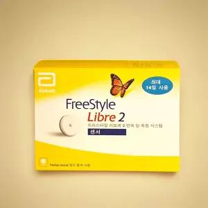 업그레이드 신형 연속혈당측정기 프리스타일 무채혈 리브레2+패치 4매+알콜솜100매 당체크기
