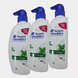 헤드앤숄더쿨멘솔 샴푸 850ml 3개 쿨샴푸