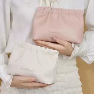 리빙밸류 휴대용 미니 방수 화장품 파우치 백 여행용 가죽파우치 사각파우치 핸드폰파우치 생리대파우치