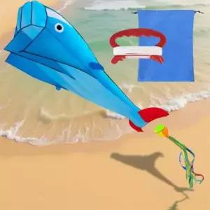 낚시 연 얼레 독수리 앵무새 세트 가벼운 간편 낚시대 새모양 연날리기