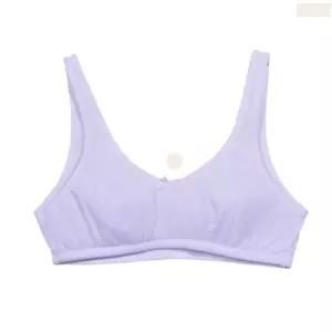 흰색 주니어 1단계 스포츠브라 성장기 여아 초등 학생 브래지어 속옷 내의