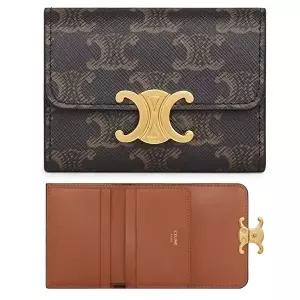 [셀린느]셀린느 트리옴페 모노그램 트리폴드 컴팩트 코인포켓 앤 월렛 10I652DS3 04LU