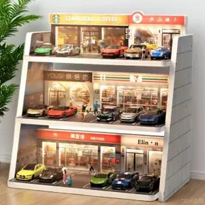 미니카 진열장 인형 보관함 투명 주차장 다이캐스트