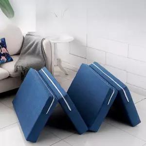 4단 접이식 바닥 매트리스 손님용 두꺼운매트