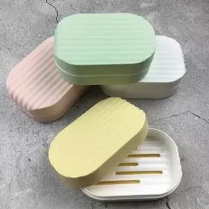 휴대용 여행용 플라스틱 뚜껑 받침대 비누 케이스 1p_24598580